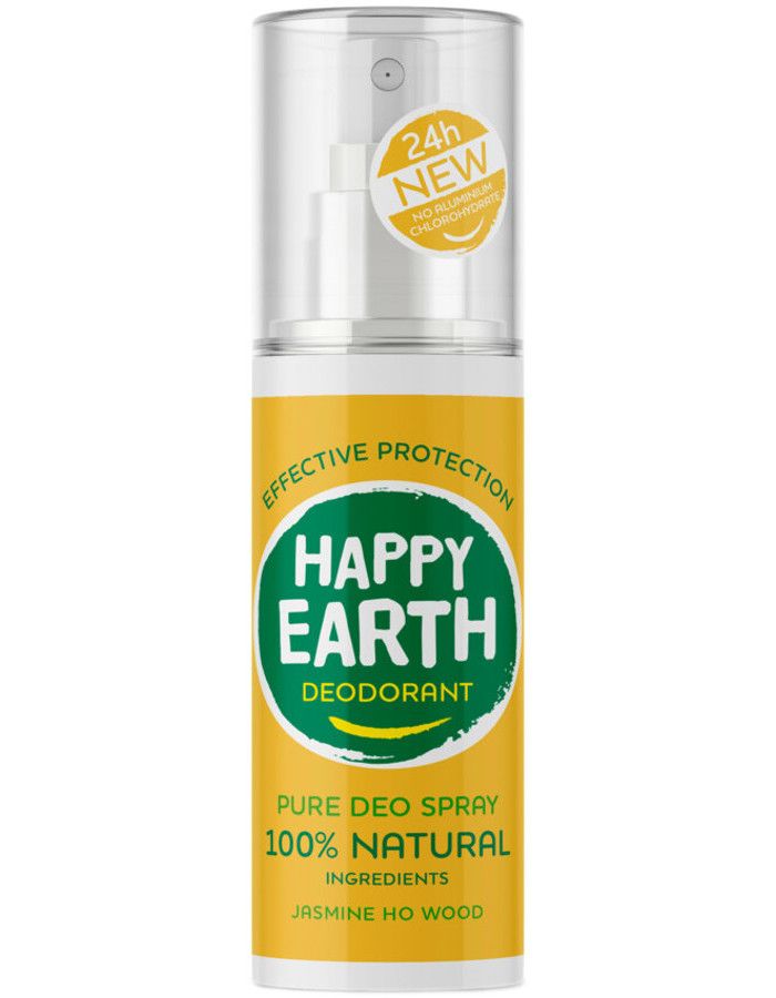 Happy Earth Pure Deodorant Spray Jasmine Ho Wood 100ml 8719324667470 snel, veilig en gemakkelijk online kopen bij Beauty4skin.nl