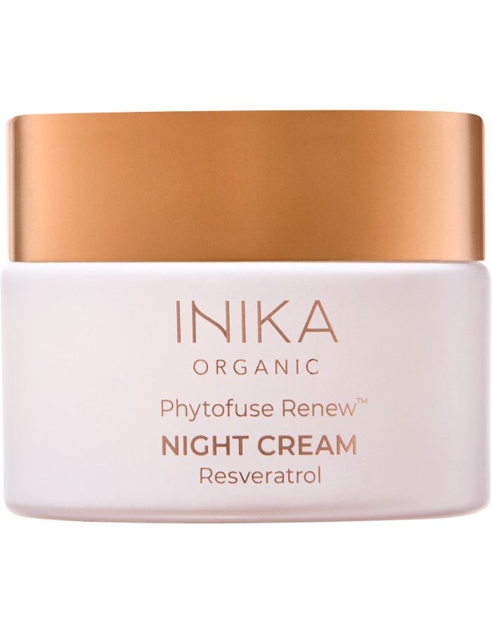 Inika Organic Phytofuse Renew  Night Cream 50ml 9553527049355 snel, veilig en gemakkelijk online kopen bij Beauty4skin.nl