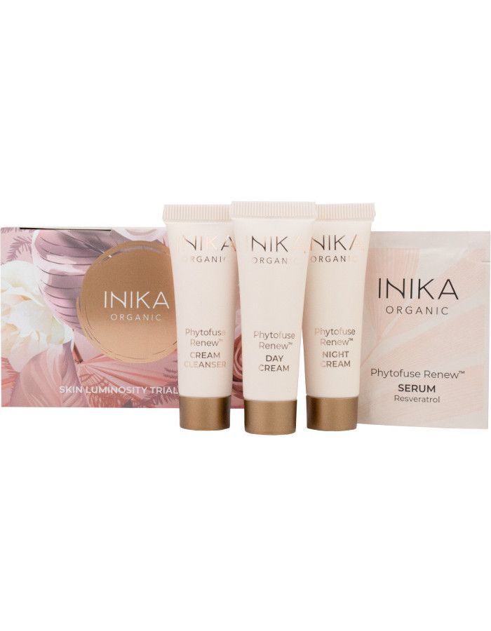 Inika Organic Skin Luminosity Trial Regime Gift Set 4-Delig 9553527053482 snel, veilig en gemakkelijk online kopen bij Beauty4skin.nl
