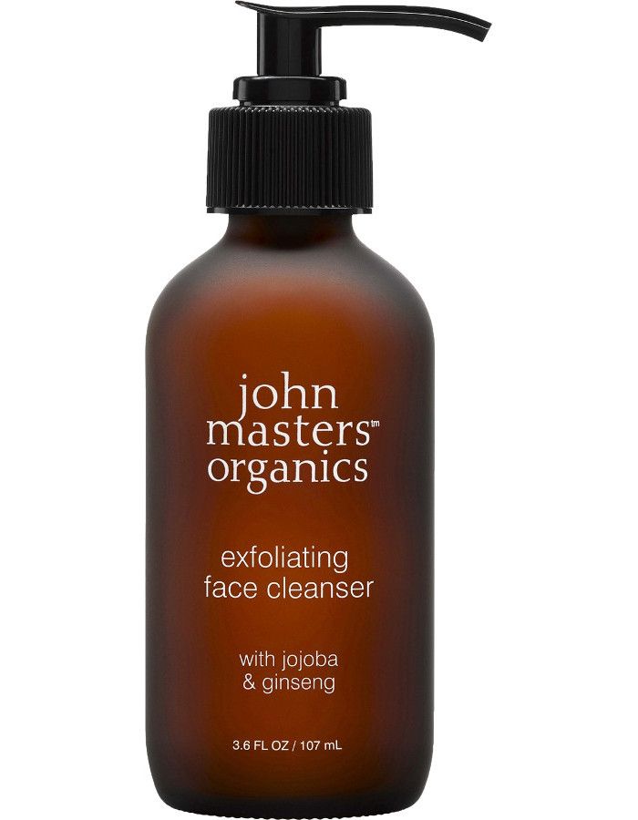 John Masters Organics Jojoba & Ginseng Exfoliating Face Cleanser verbetert de bloedcirculatie en vermindert rimpels. De bolvormige Jojobakorrels exfoliëren stimuleren de microcirculatie en lymfedrainage.