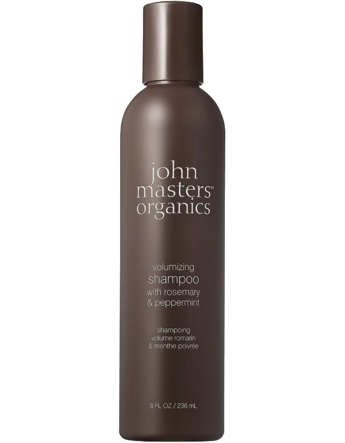 John Masters Organics Volumising Shampoo Rosemary balanceert de olieproductie, vertraagt haarverlies, stimuleert haargroei en geeft volume en glans aan normaal en fijn haar.