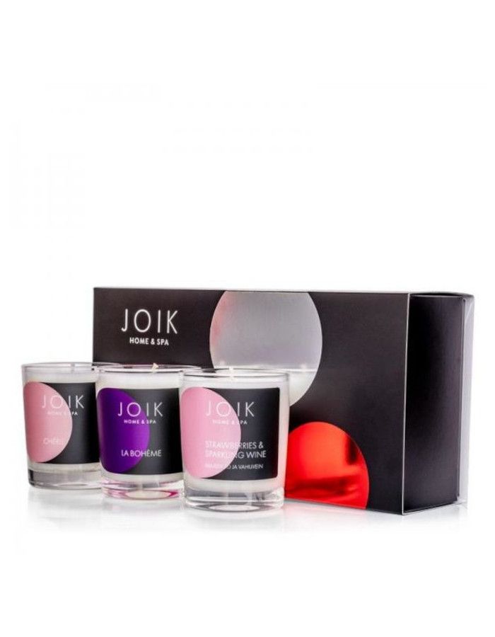 Joik Home & Spa Scented Candle Gift Set Romantic 3-Delig 4742578006072 snel, veilig en gemakkelijk online kopen bij Beauty4skin.nl