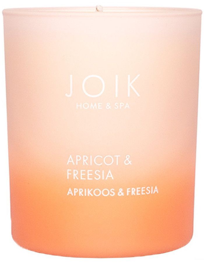 Joik Home & Spa Soja Wax Geurkaars Apricot & Fresia 4742578004931 snel, veilig en gemakkelijk online kopen bij Beauty4skin.nl