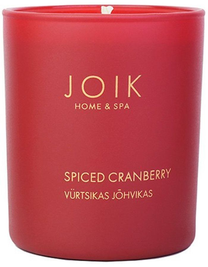 Joik Home & Spa Soja Wax Geurkaars Spiced Cranberry 4742578007284 snel, veilig en gemakkelijk online kopen bij Beauty4skin.nl