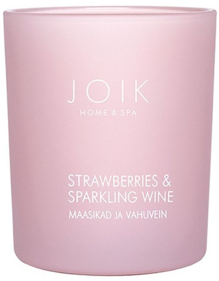 Joik Home & Spa Soja Wax Geurkaars Strawberries & Sparkling Wine 4742578005006 snel, veilig en gemakkelijk online kopen bij Beauty4skin.nl