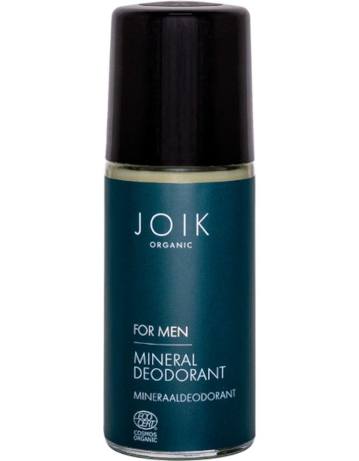 Joik Organic For Men Mineral Deodorant Roller is een huidvriendelijke deodorant zonder aluminium maar met natuurlijke minerale zouten en salie-extract