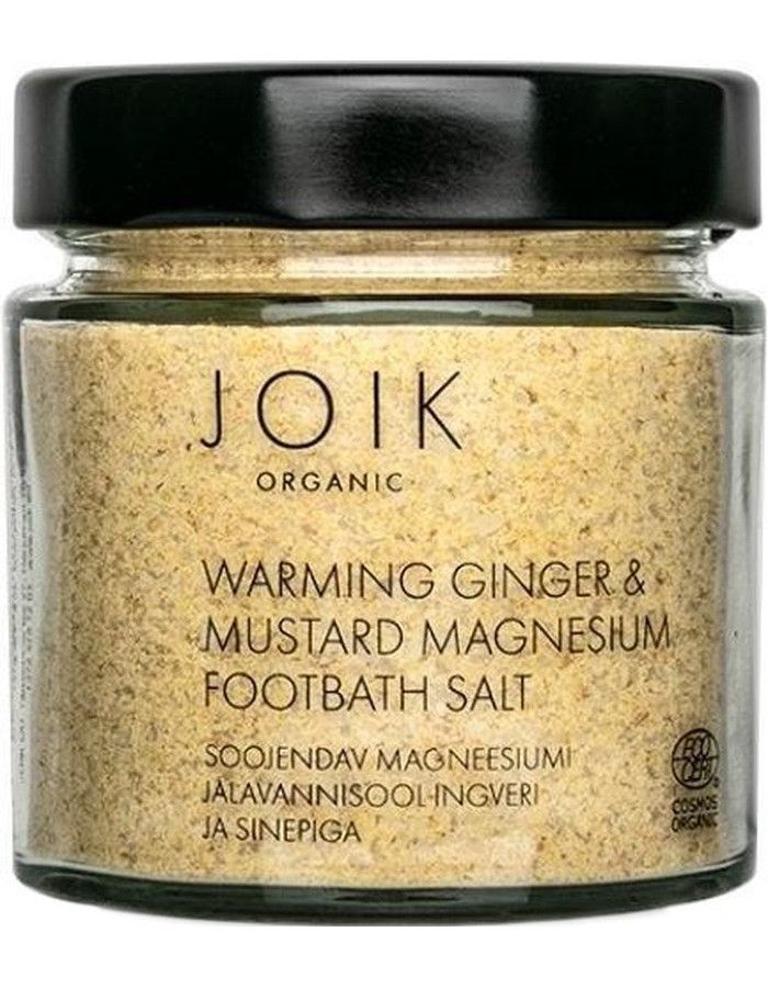 Joik Organic Warming Ginger & Mustard Magnesium Footbath Salt 230gr 4742578004788 snel, veilig en gemakkelijk online kopen bij Beauty4skin.nl