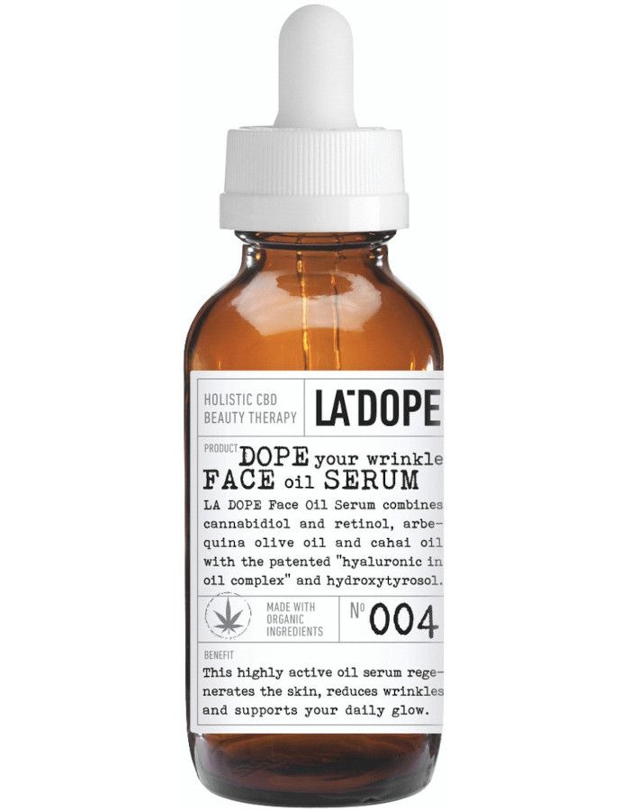 La Dope 004 Dope Your Wrinkles Face Oil Serum is een krachtig anti-aging serum dat specifiek is samengesteld om de huid 's nachts te regenereren, rimpels te verminderen en de huid een natuurlijke glans te geven