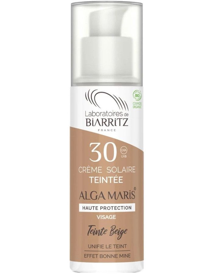 Laboratoires De Biarritz Algamaris Tinted Sun Cream Beige Spf30 50ml 3760211480936bestel je snel, veilig en goedkoop online bij Beauty4skin.nl