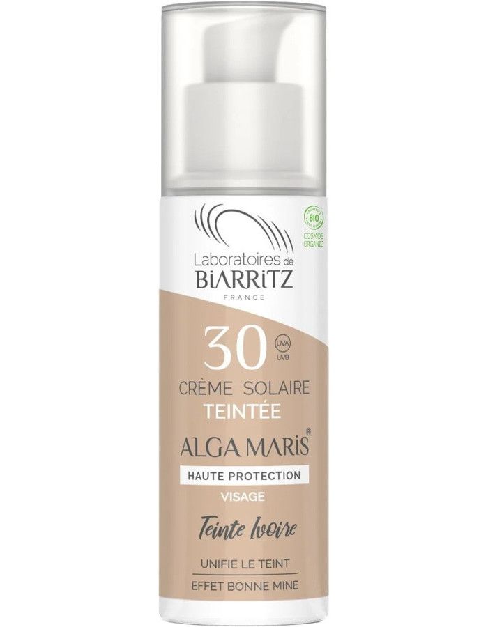 Laboratoires De Biarritz Algamaris Tinted Sun Cream Ivory Spf30 50ml 3760211482039 snel, veilig en gemakkelijk online kopen bij Beauty4skin.nl