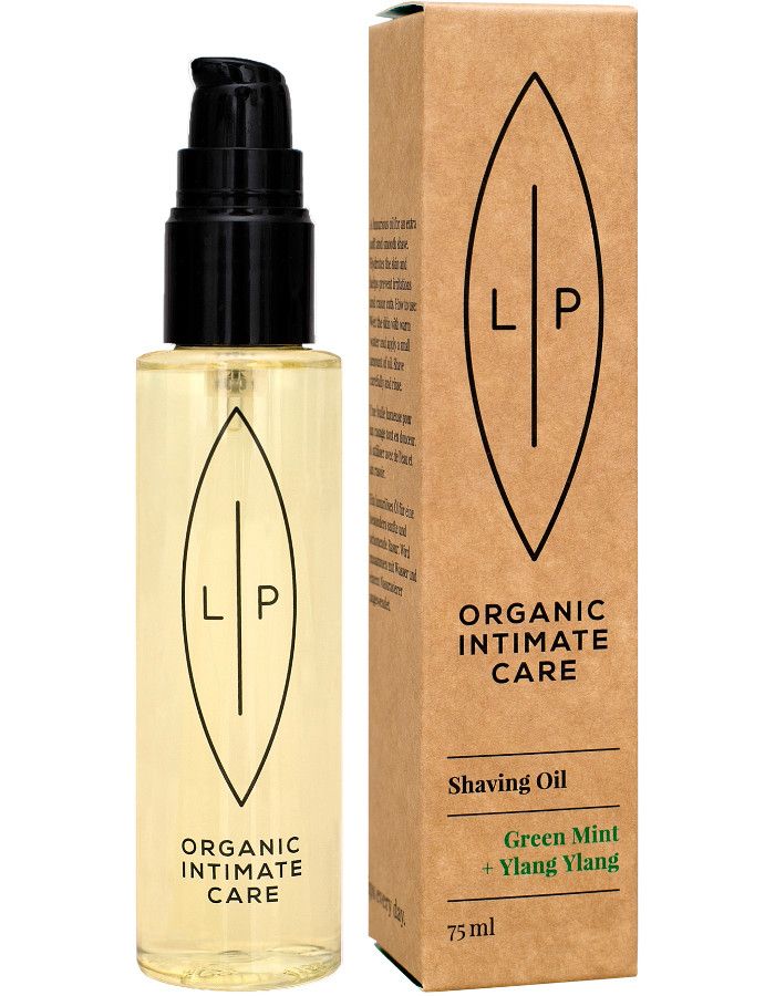 Lip Organic Intimate Care Shaving Oil Green Mint & Ylang Ylang 75ml 7350052240026 snel, veilig en gemakkelijk online kopen bij Beauty4skin.nl