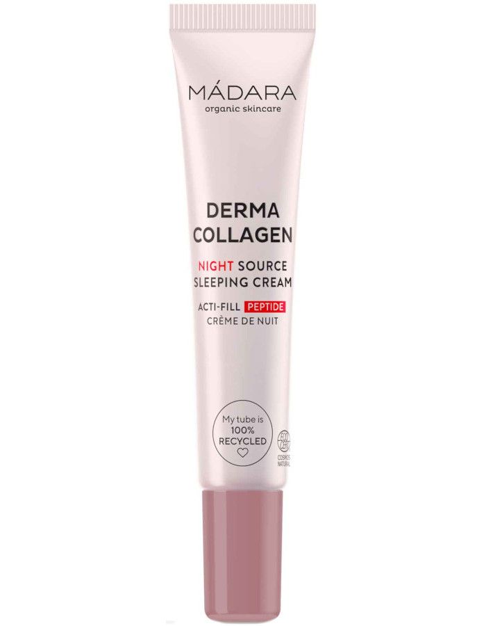 Mádara Derma Collagen Night Source Sleeping Cream activeert het nachtelijke vernieuwingscyclus van de huid