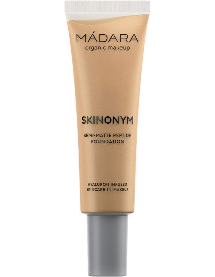 Mádara Skinonym Semi-matte Peptide Foundation 50 Golden Sand 30ml 4752223012327 snel, veilig en gemakkelijk online kopen bij Beauty4skin.nl