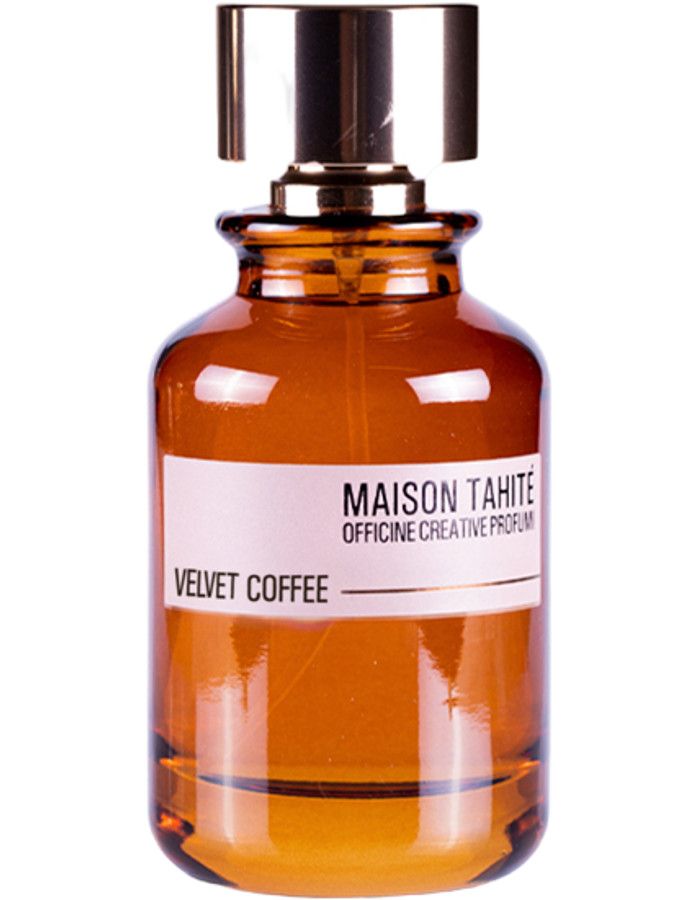Maison Tahité Velvet Coffee Eau De Parfum belichaamt de essentie van een zachte, warme koffie die zijn karakteristieke bitterheid onthult en geleidelijk verandert in een delicaat gourmand