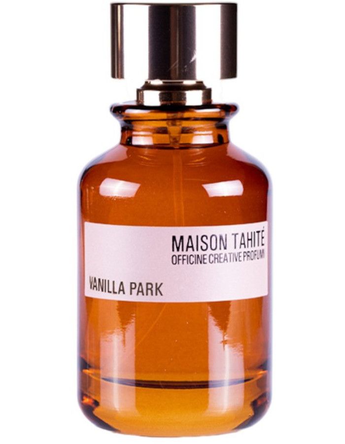 Maison Tahite Vanilla Park Eau De Parfum Spray opent met warme houtachtige en bloemige noten, die een uitnodigende sfeer creëren.