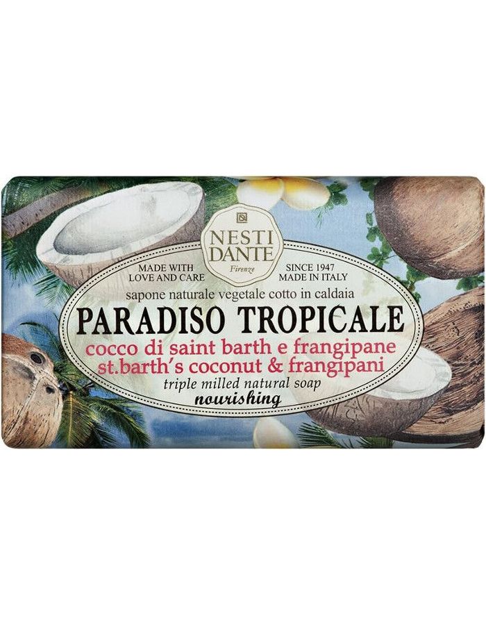 Nesti Dante Natural Soap Paradiso Tropicale Coconut & Frangipani 250gr 837524002407