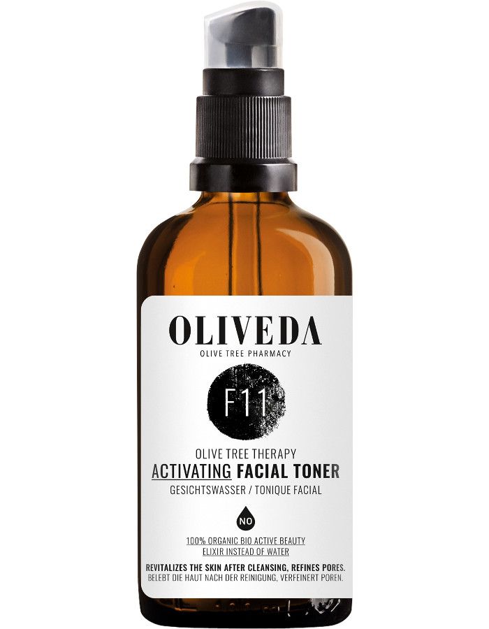 Oliveda F11 Activating Facial Toner verwijdert onzuiverheden en verkwikt en stimuleert je huid.