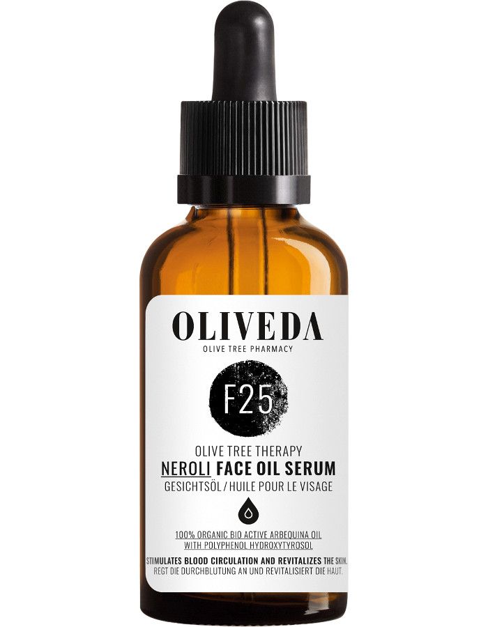 Oliveda F25 Neroli Rejuvenating Face Oil is een 100% biologische gezichtsolie, ideaal voor een vette en onzuivere huid met littekens en ontstekingen.