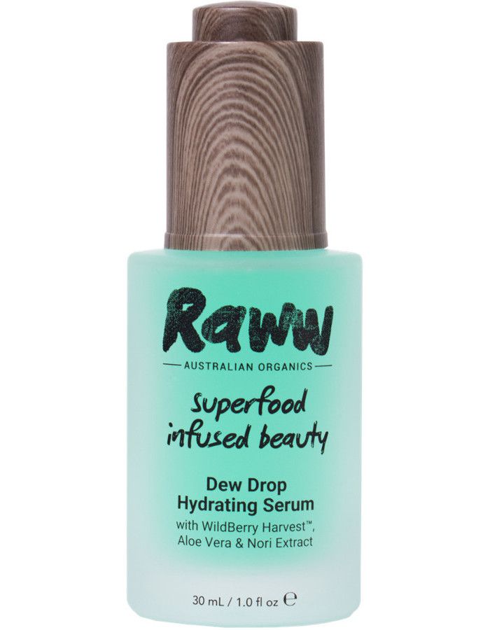 Raww Dew Drop Hydrating Serum is de ultieme oplossing voor droogheid, roodheid en een vlekkerige teint.
