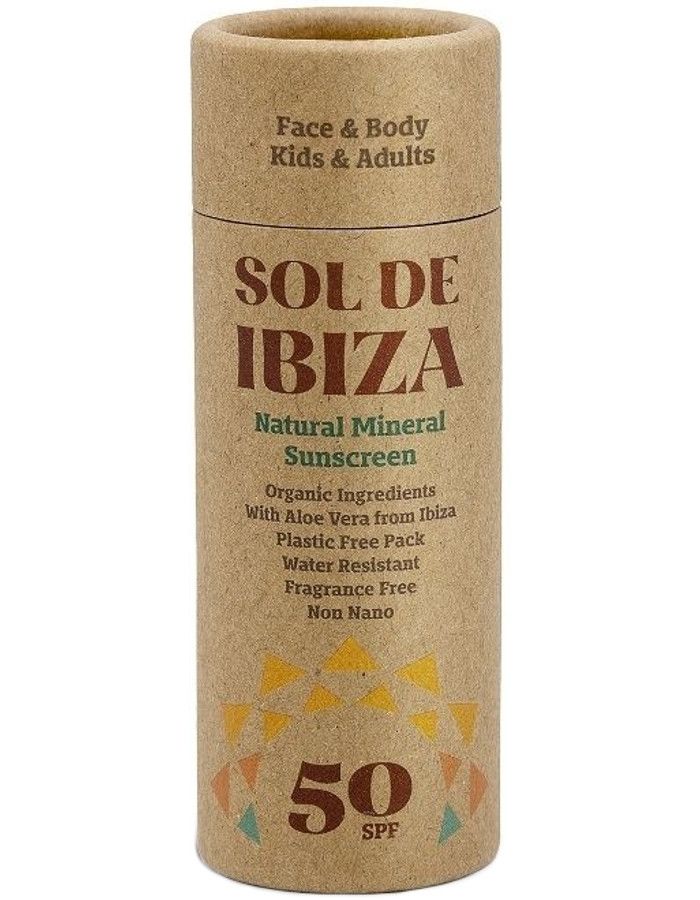 Sol De Ibiza Natural MIneral Sunscreen Stick Spf50 745760227006 snel, veilig en gemakkelijk online kopen bij Beauty4skin.nl