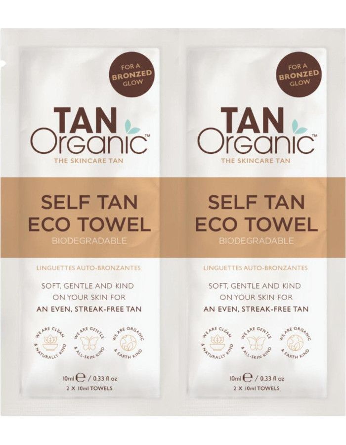 TanOrganic Self Tan Eco Towel 2st 5391521781437 snel, veilig en gemakkelijk online kopen bij Beauty4skin.nl