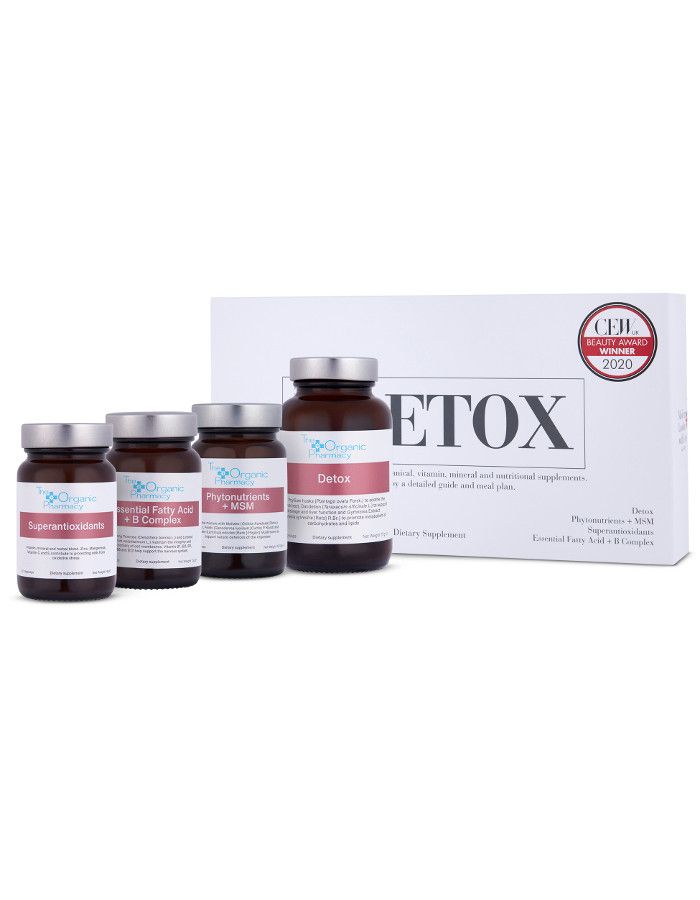 The Organic Pharmacy 10 Day Detox Kit is een uitgebreid supplementenprogramma, om de ontgifting te ondersteunen