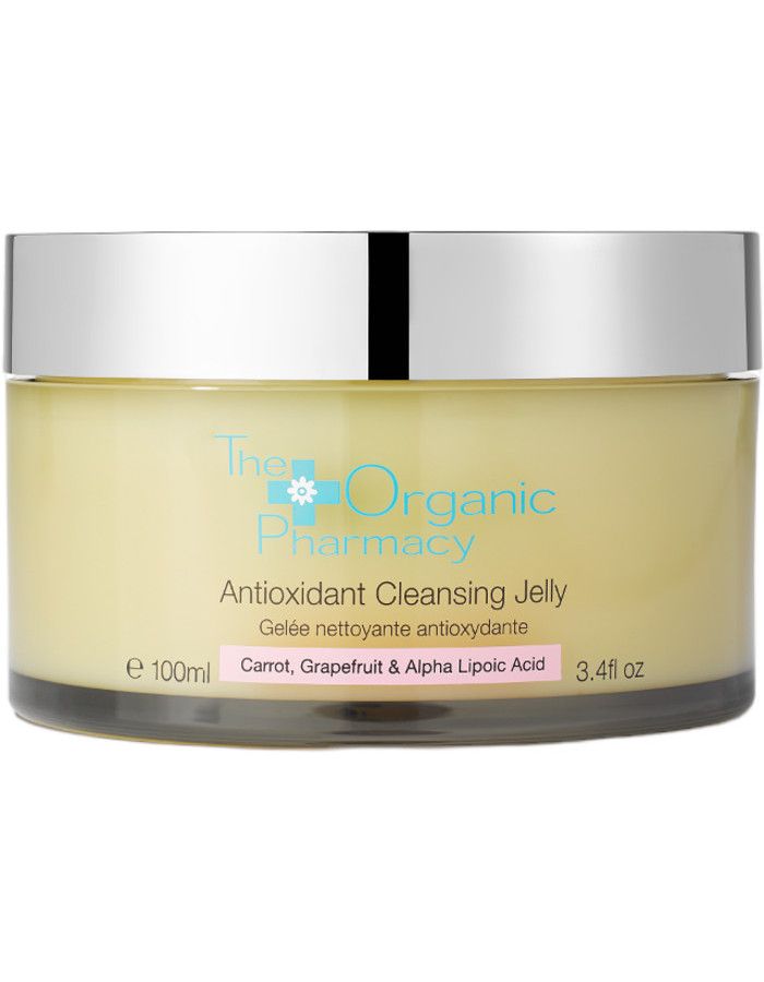 The Organic Pharmacy Antioxidant Cleansing Jelly is een jelly-reiniger tjokvol antioxidanten, die op de huid smelt en diep reinigt met slechts een scheutje water.