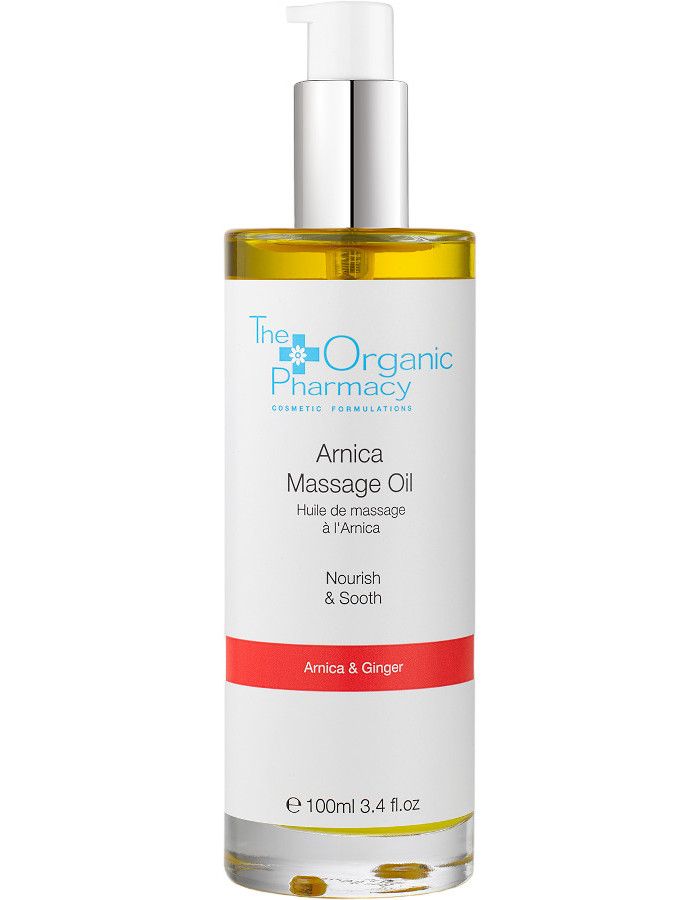 The Organic Pharmacy Arnica Sore Muscle Oil is een verwarmende olie verrijkt met arnica en gember, ontworpen om vermoeide, pijnlijke spieren en gewrichten te verlichten