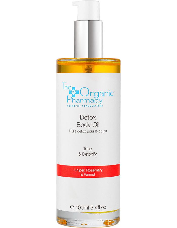 The Organic Pharmacy Detox Cellulite Body Oil is een verstevigende en ontgiftende olie waarvan klinisch is bewezen dat het het vochtgehalte en de elasticiteit van de huid verbetert. 