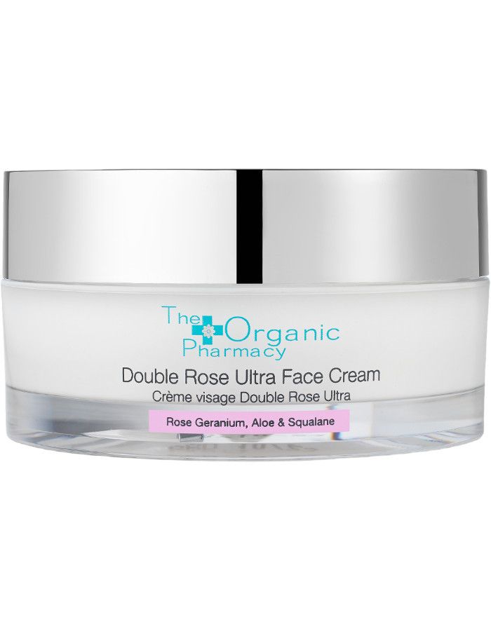 The Organic Pharmacy Double Rose Ultra Face Cream is een ultra-rijke formule die is ontwikkeld om droge huid te hydrateren, comfort te bieden en te beschermen tijdens de wintermaanden.