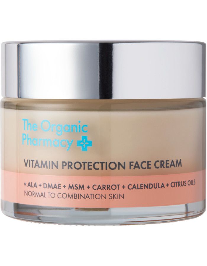 The Organic Pharmacy Vitamin Protection Face Cream is een luxe, voedende gezichtscrème die speciaal is ontwikkeld om de huidbarrière te herstellen, beschermen en de teint te verhelderen.