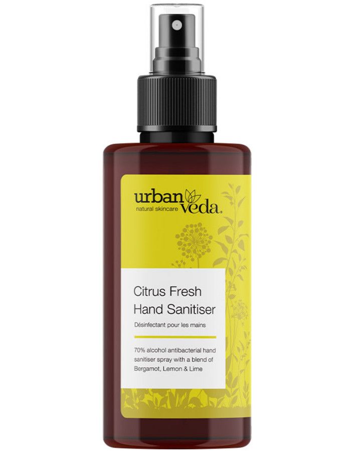 Urban Veda Citrus Fresh Hand Sanitiser 100ml 5025042031886 snel, veilig en gemakkelijk online kopen bij Beauty4skin.nl