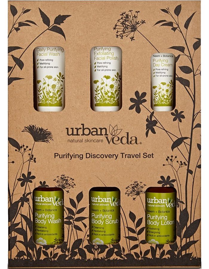 Urban Veda Purifying Discovery Travel Set 6-Delig