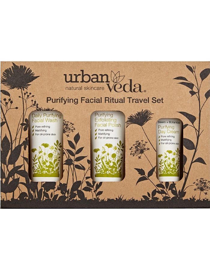 Urban Veda Purifying Facial Ritual Travel Set 3-Delig