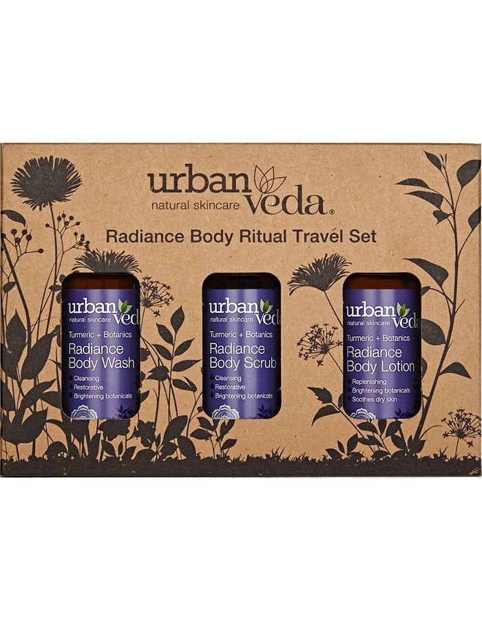Urban Veda Radiance Body Ritual Travel Set 3-Delig 5025042929756 snel, veilig en gemakkelijk online kopen bij Beauty4skin.nl