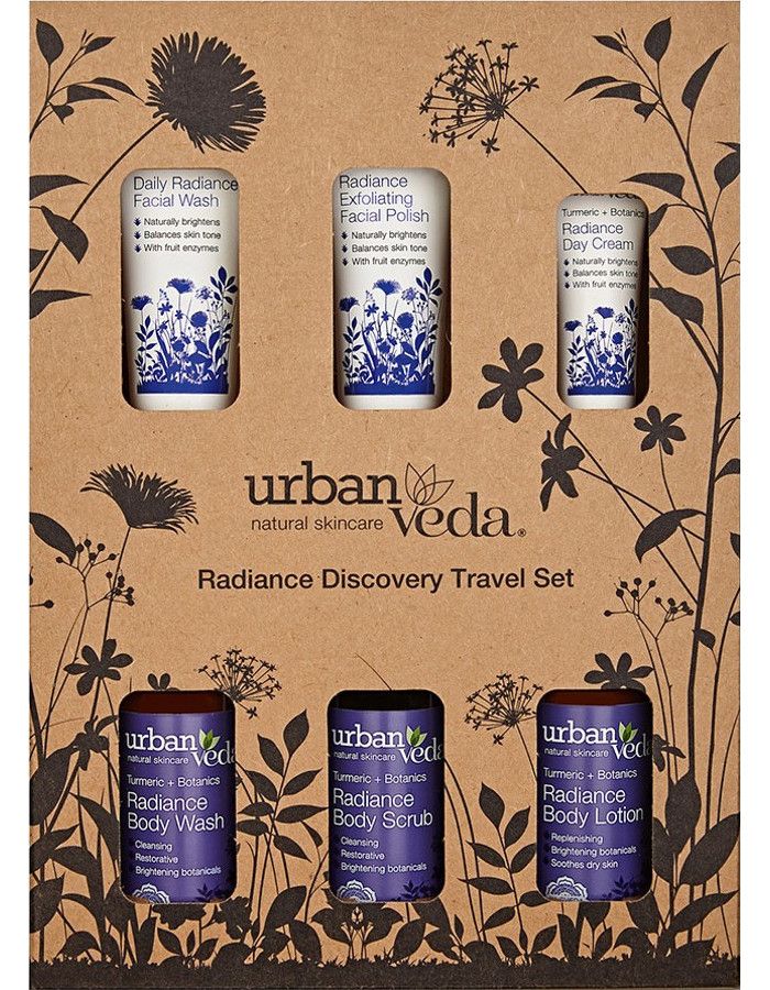 Urban Veda Radiance Discovery Travel Set 6-Delig