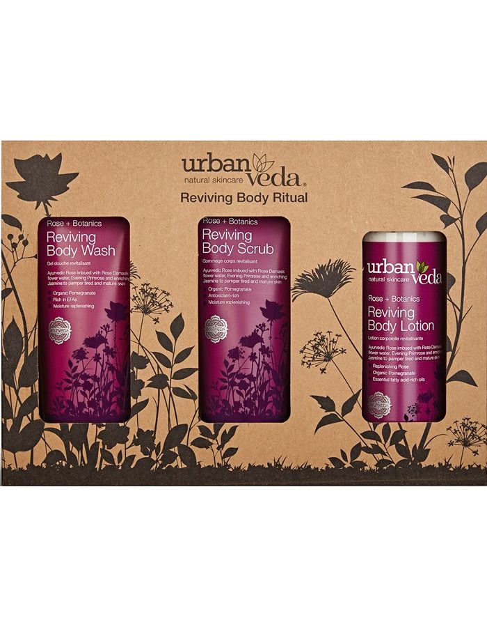 Urban Veda Reviving Body Ritual Gift Set 3-Delig 5025042929831 snel, veilig en gemakkelijk online kopen bij Beauty4skin.nl
