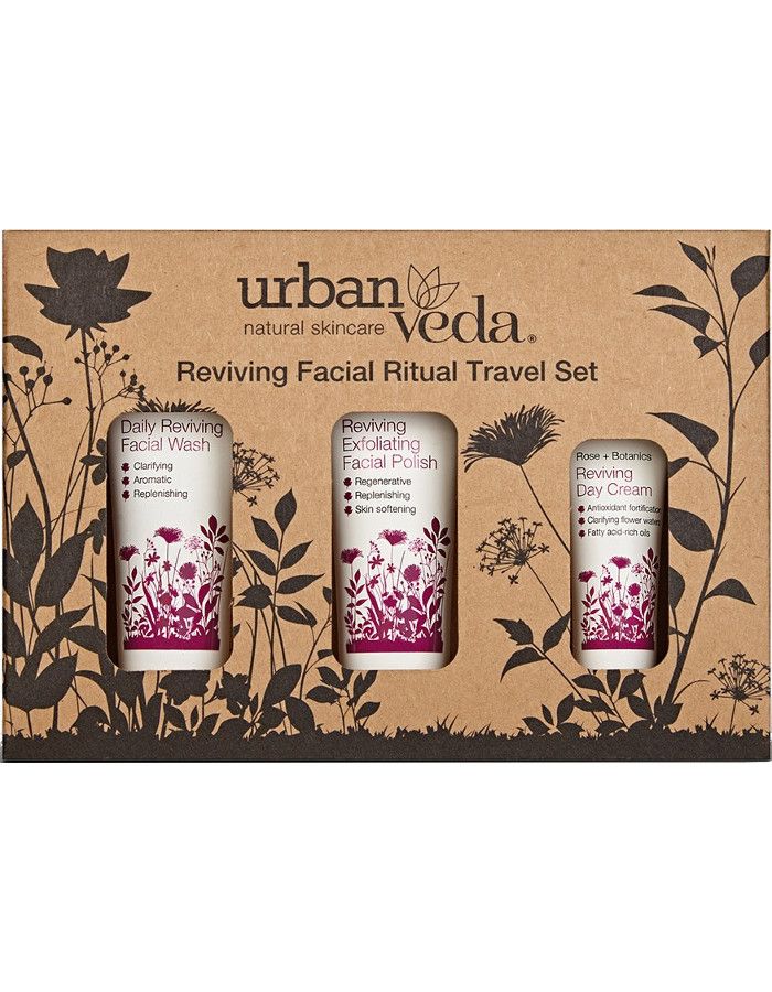 Urban Veda Reviving Facial Ritual Travel Set 3-Delig