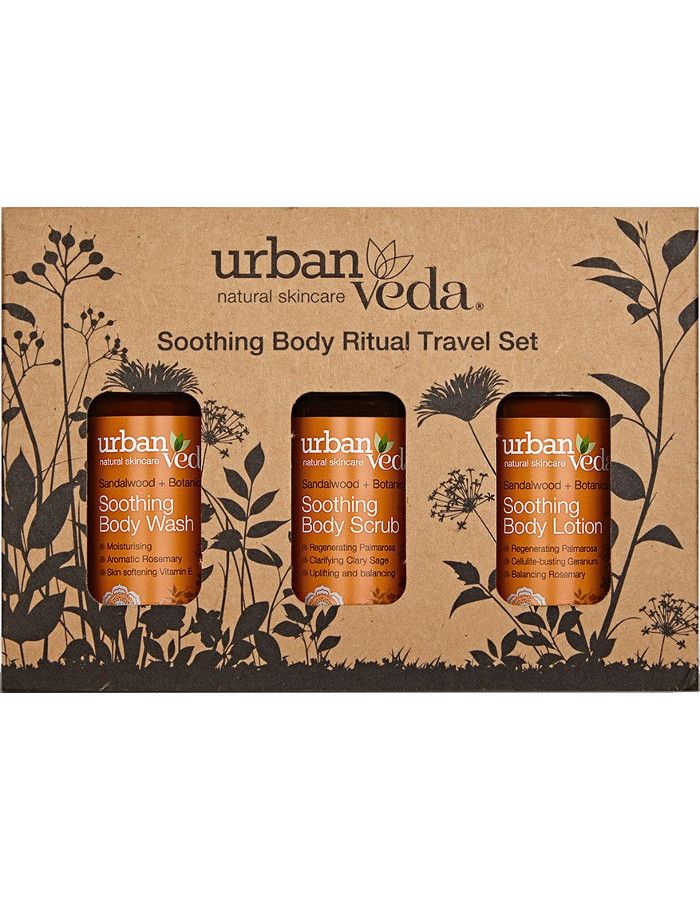 Urban Veda Soothing Body Ritual Travel Set 3-Delig