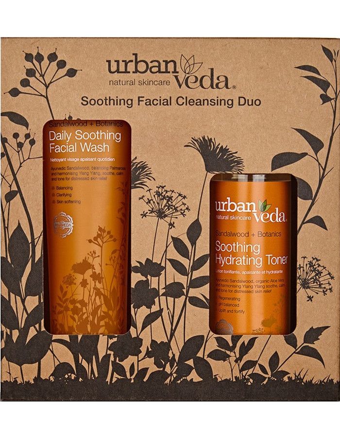 Urban Veda Soothing Facial Cleansing Duo Set 2-Delig 5025042929862 snel, veilig en gemakkelijk online kopen bij Beauty4skin.nl