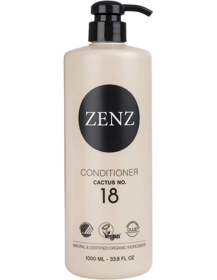 Zenz Organic Conditioner Cactus No 18 houdt het haar gezond, glanzend en gemakkelijk doorkambaar.