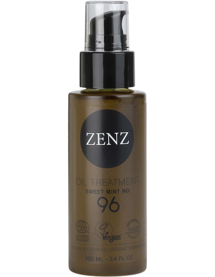 Zenz Organic Oil Treatment Sweet Mint No 96 is een veelzijdige olie die geschikt is voor haarverzorging, huidverzorging en styling, vooral voor fijn en vet haar.