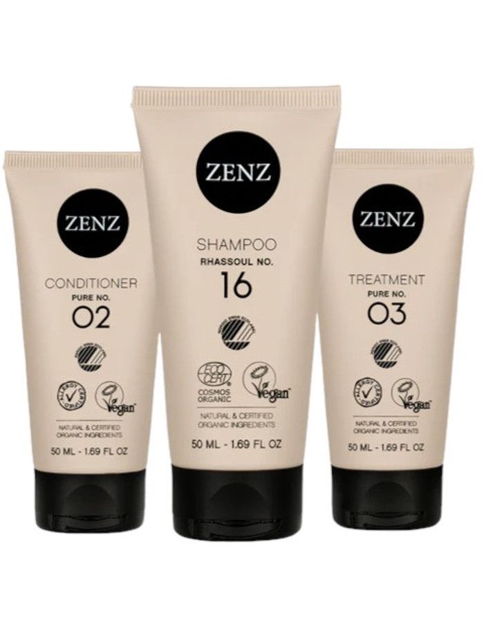 Zenz Organic Dry Scalp Trial Set 3-delig is een ideaal trial set om de basis haarverzorgingsproducten van Zenz voor een droge hoofdhuid uit te proberen.
