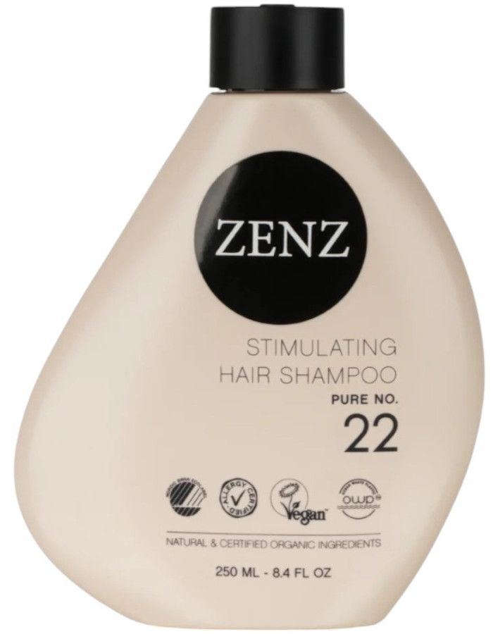 Zenz Organic Stimulating Shampoo Pure No 22 versterkt je haarzakjes, verbetert de verankering van het haar en stimuleert de haargroei.


