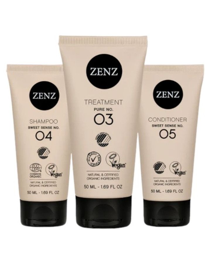 Zenz Organic Volume Boost Trial Set 3-delig is een ideaal trial set om de basis haarverzorgingsproducten van Zenz voor normaal en fijn haar uit te proberen.