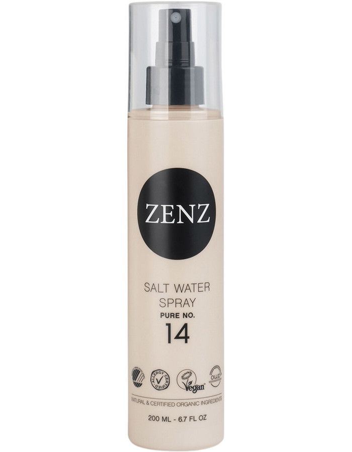 Zenz Salt Water Spray Pure 14 is speciaal ontwikkeld om een matte en golvende strandlook te creëren, met textuur, volume en medium hold.