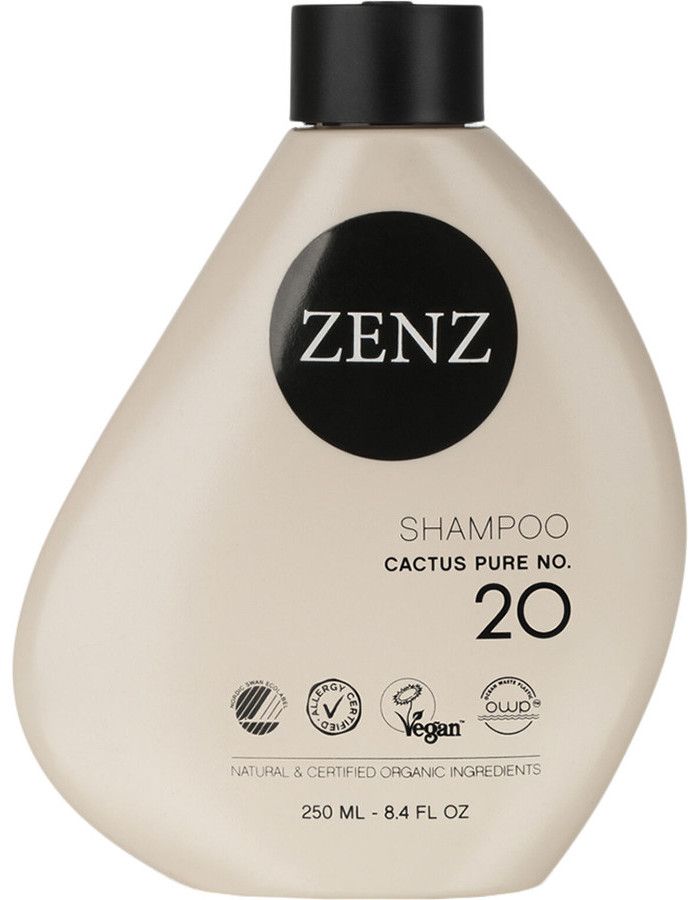 Zenz Shampoo Cactus Pure No 20 verrijkt het haar met vitamines en mineralen, verzacht het haar zonder te verzwaren en versterkt de hoofdhuid