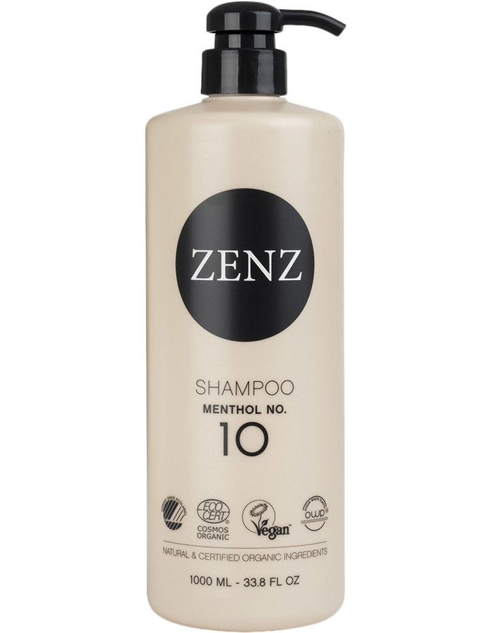 Zenz Organic Shampoo Menthol No 10 is een verfrissende bron van vocht, kracht en vitaliteit voor alle haartypes, met een specifieke focus op fijn en vet haar.