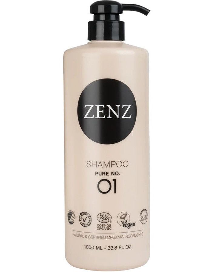 Zenz Organic Shampoo Pure nr. 01 is een hoogwaardige, vegan shampoo die de kracht van de natuur gebruikt om het haar te voeden en te versterken.