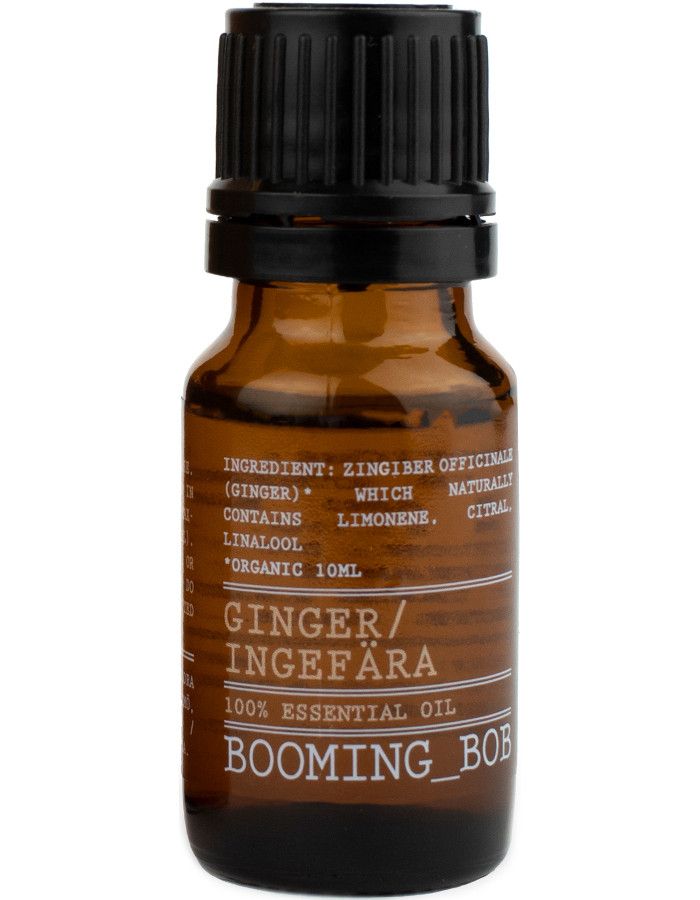 Booming Bob Essential Oil Ginger is een biologische en etherische die voor zowel aromatherapie kan worden gebruikt als ook in je huidverzorging kan worden toegevoegd.